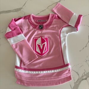 NHL VGK Vegas Golden Knights Kids Pink Hockey Jersey
